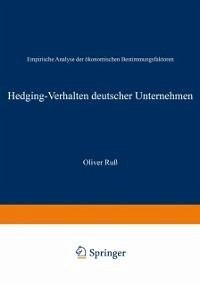 Hedging-Verhalten deutscher Unternehmen (eBook, PDF) - Ruß, Oliver