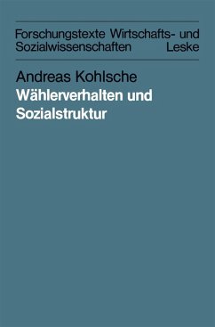 Cover Wählerverhalten und Sozialstruktur in Schleswig-Holstein und Hamburg von 1947 bis 1983 (eBook, PDF)