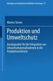 Produktion und Umweltschutz (eBook, PDF)
