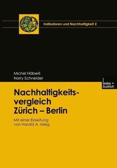 Cover Nachhaltigkeitsvergleich Zürich - Berlin (eBook, PDF)