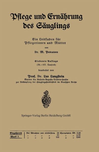 Pflege und Ernährung des Säuglings (eBook, PDF) Pflege und Ernährung des Säuglings (eBook, PDF)
