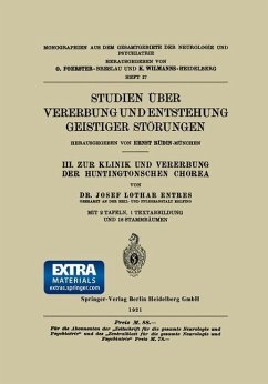 Cover Studien Über Vererbung und Entstehung Geistiger Störungen (eBook, PDF)