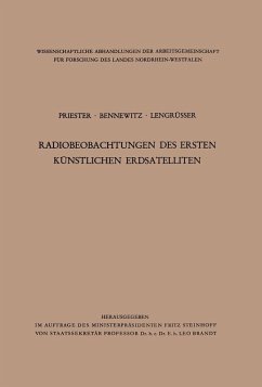 Radiobeobachtungen des ersten künstlichen Erdsatelliten (eBook, PDF) - Priester, Wolfgang