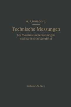 Cover Technische Messungen bei Maschinenuntersuchungen und zur Betriebskontrolle (eBook, PDF)