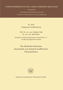 Cover Die alkalische Hydrolyse physikalisch und chemisch modifizierter Polyesterfasern (eBook, PDF)