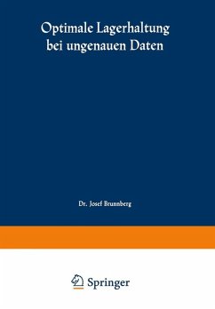Optimale Lagerhaltung bei ungenauen Daten (eBook, PDF) - Brunnberg, Josef