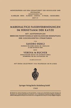 Markhaltige Faserverbindungen im Hirnstamm der Katze (eBook, PDF) - Bürgi, S.; Bucher, V. M.