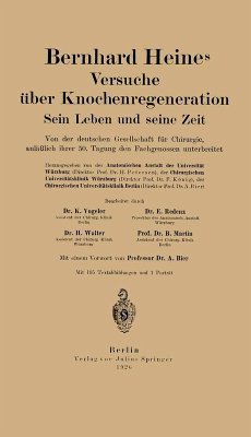 Cover Bernhard Heines Versuche über Knochenregeneration (eBook, PDF)
