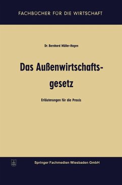 Das Außenwirtschaftsgesetz (eBook, PDF) - Müller-Hagen, Bernhard