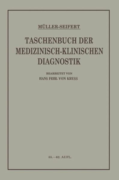 Taschenbuch der Medizinisch Klinischen Diagnostik (eBook, PDF)