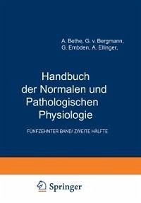 Arbeitsphysiologie II Orientierung. Plastizität Stimme und Sprache (eBook, PDF) - Bethe, A.; Bergmann, G. V.; Embden, G.; Ellinger, A.