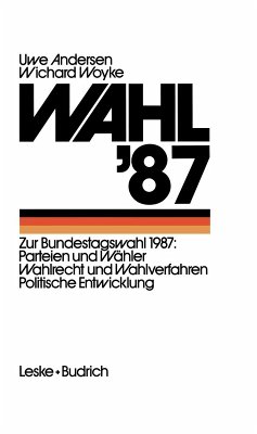 Wahl '87 (eBook, PDF) - Andersen, Uwe; Woyke, Wichard
