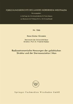 Radioastronomische Messungen der galaktischen Struktur und der Sternassoziation I Mon (eBook, PDF) - Girnstein, Hans-Günter