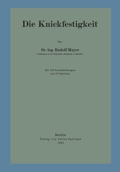 Die Knickfestigkeit (eBook, PDF)