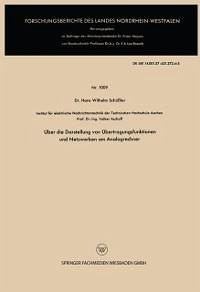 Über die Darstellung von Übertragungsfunktionen und Netzwerken am Analogrechner (eBook, PDF) - Schüßler, Hans Wilhelm