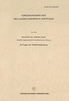 Zu Fragen der Strahlmittelprüfung (eBook, PDF) - Gesell, Waldemar