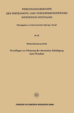 Grundlagen zur Erfassung der chemischen Schädigung beim Waschen (eBook, PDF)