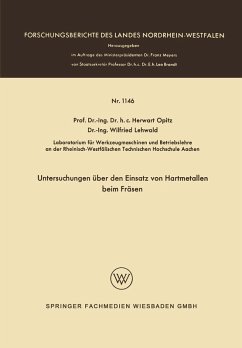 Cover Untersuchungen über den Einsatz von Hartmetallen beim Fräsen (eBook, PDF)