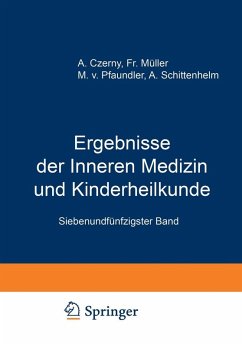 Cover Ergebnisse der Inneren Medizin und Kinderheilkunde (eBook, PDF)