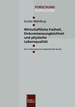 Cover Wirtschaftliche Freiheit, Einkommensungleichheit und physische Lebensqualität (eBook, PDF)