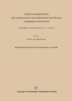 Cover Mathematische Analyse der Formalstruktur von Musik (eBook, PDF)