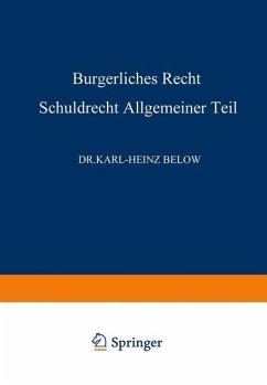 Cover Bürgerliches Recht Schuldrecht, Allgemeiner Teil (eBook, PDF)