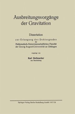 Cover Ausbreitungsvorgänge der Gravitation (eBook, PDF)