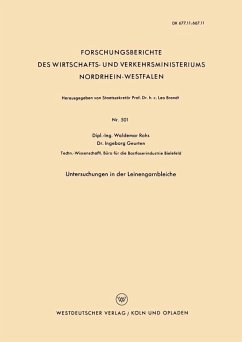 Cover Untersuchungen in der Leinengarnbleiche (eBook, PDF)