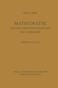 Mathematik für Naturwissenschaftler und Chemiker (eBook, PDF) - Sirk, Hugo