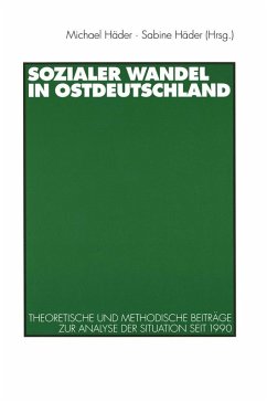 Cover Sozialer Wandel in Ostdeutschland (eBook, PDF)