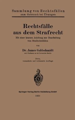 Rechtsfälle aus dem Strafrecht (eBook, PDF) - Goldschmidt, James