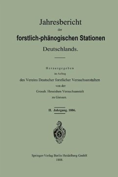 Jahresbericht der forstlich-phänologischen Stationen Deutschlands (eBook, PDF) - Vereins Deutscher Forstlicher Versuchsanstalten
