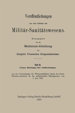 Kleinere Mitteilungen über Schussverletzungen (eBook, PDF) - Loparo, Kenneth A.