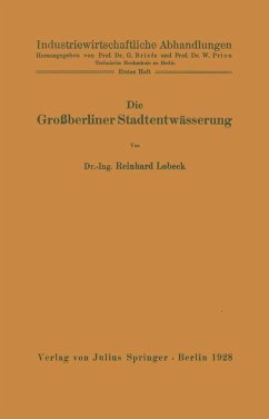 Die Großberliner Stadtentwässerung (eBook, PDF) - Lobeck, Reinhard
