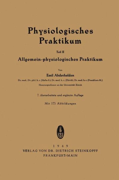 Physiologisches Praktikum (eBook, PDF) Physiologisches Praktikum (eBook, PDF)