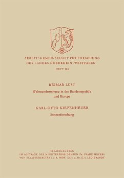 Weltraumforschung in der Bundesrepublik und Europa. Sonnenforschung (eBook, PDF) - Lüst, Reimar