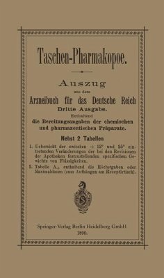 Taschen-Pharmakopoe (eBook, PDF) - Julius Springer Verlag
