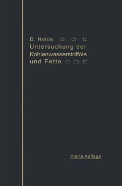 Cover Untersuchung der Kohlenwasserstofföle und Fette (eBook, PDF)