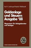 Geldanlage und Steuern '88 (eBook, PDF)