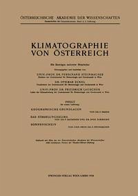 Cover Klimatographie von Österreich (eBook, PDF)