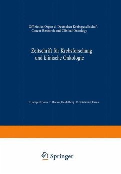 Zeitschrift für Krebsforschung und klinische Onkologie / Cancer Research and Clinical Oncology (eBook, PDF) - Bonn, H. Hamperl; Hecker, E.