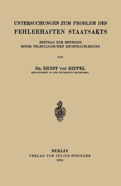 Untersuchungen zum Problem des Fehlerhaften Staatsakts (eBook, PDF) Untersuchungen zum Problem des Fehlerhaften Staatsakts (eBook, PDF)