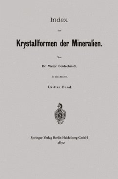 Cover Index der Krystallformen der Mineralien (eBook, PDF)