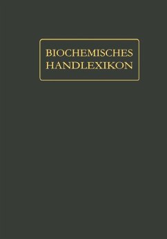 Biochemisches Handlexikon (eBook, PDF) - Langenbeck, Wolfgang; Waser, Ernst B. H.; Zemplén, Géza