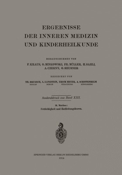 Fettleibigkeit und Entfettungskuren (eBook, PDF) Fettleibigkeit und Entfettungskuren (eBook, PDF)