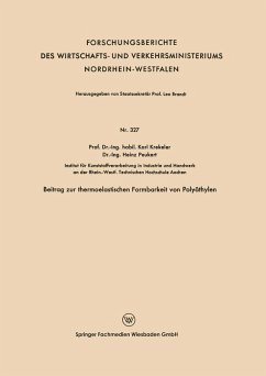 Beitrag zur thermoelastischen Formbarkeit von Polyäthylen (eBook, PDF) - Krekeler, Karl