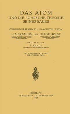 Das Atom und die Bohrsche Theorie seines Baues (eBook, PDF) - Kramers, H. A.; Holst, Helge; Arndt, F.