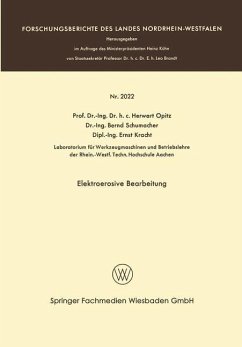 Elektroerosive Bearbeitung (eBook, PDF) - Opitz, Herwart