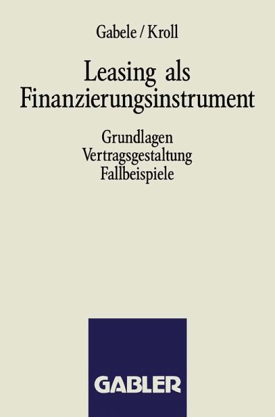 Leasing als Finanzierungsinstrument (eBook, PDF)