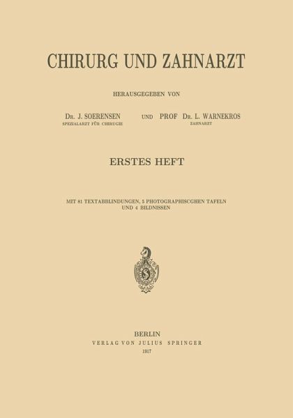 Chirurg und Zahnarzt (eBook, PDF)